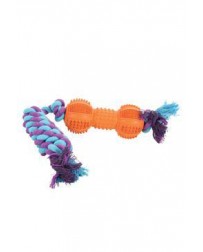 Hračka pes ROPE BONE gumový 35cm mix farieb Zolux