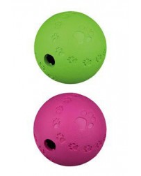 Hračka pes Lopta s otvorom na krmivo 12cm TR