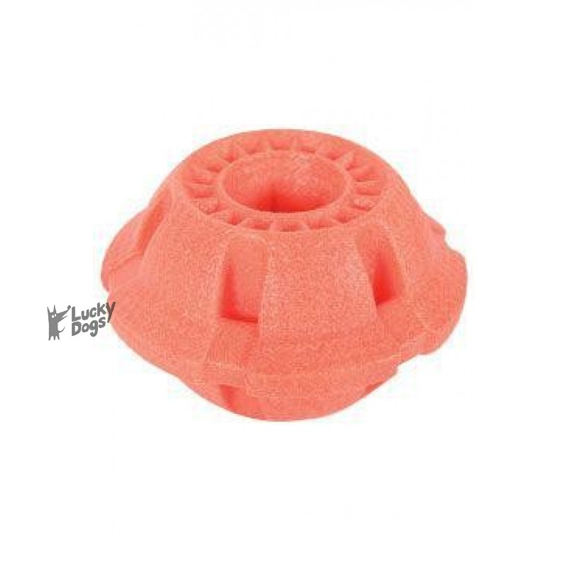 Hračka pes BALL MOOS TPR POP 9,5cm lososová Zolux