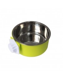 Dvojitá miska na zavesenie zelená s potlačou S