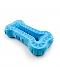 Hračka pes BONE MOOS TPR POP 13cm modrá Zolux