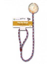 Hračka pes Lopta na šnúre tvrdý 60cm Tommi