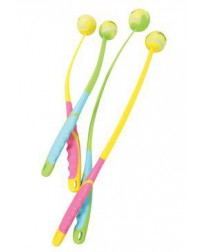 Hračka pes SUNSET hádzač loptičiek S 47cm zelená Zolux