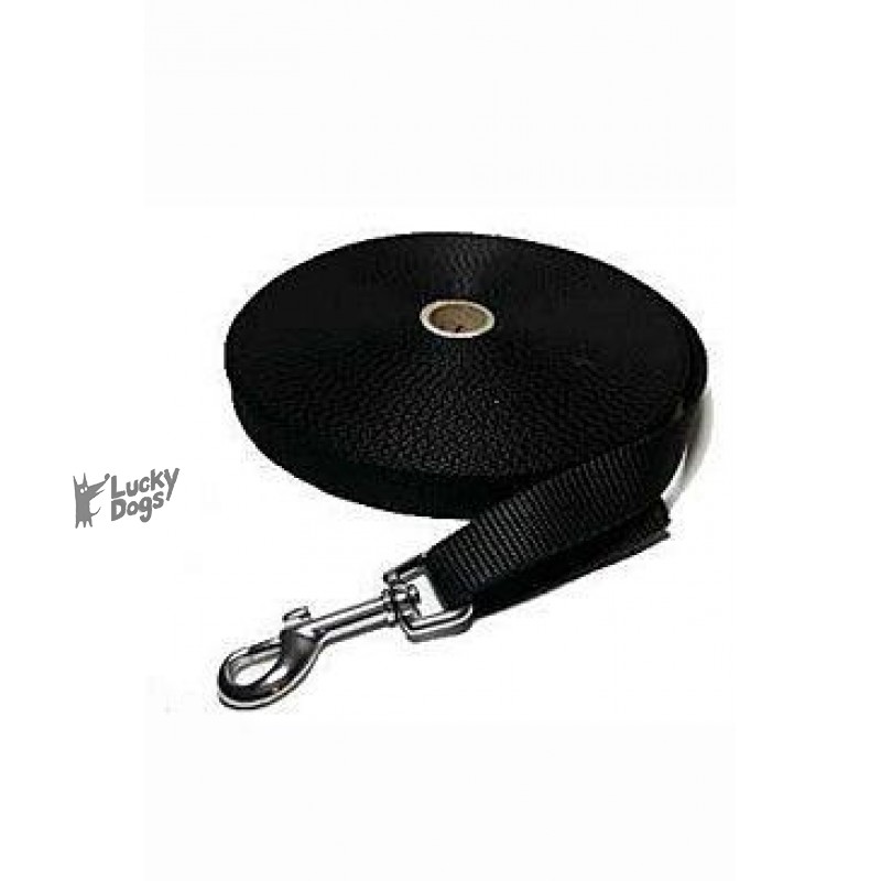 Vodítko DINOFASHION stopovacie ploché čierne 10m/2cm