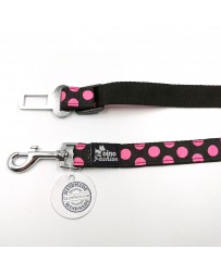 Bezpečnostný pás DINOFASHION ružová bodka