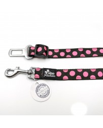 Bezpečnostný pás DINOFASHION ružová bodka