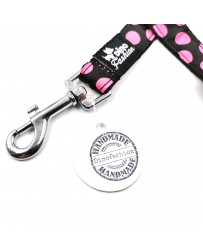 Bezpečnostný pás DINOFASHION ružová bodka