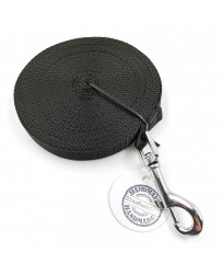 Vodítko DINOFASHION stopovacie ploché čierne 10m/1,6cm