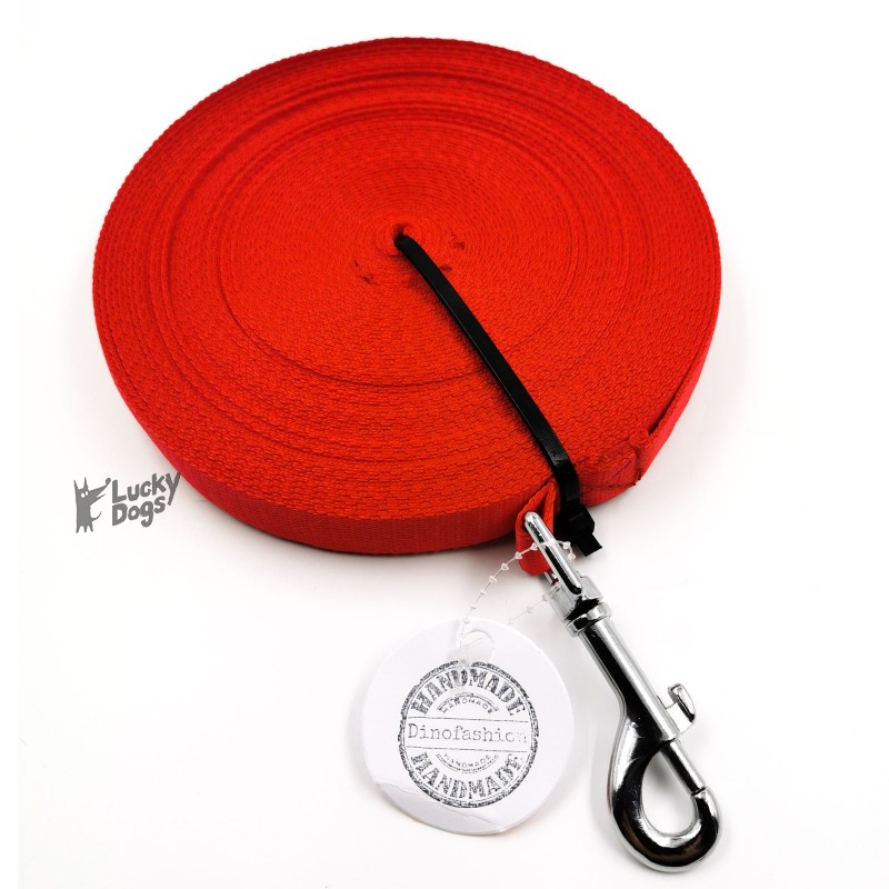 Vodítko DINOFASHION stopovacie ploché červené 15m/2cm