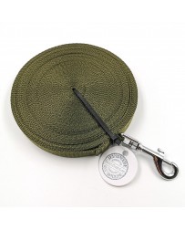 Vodítko DINOFASHION stopovacie ploché khaki 15m/2cm