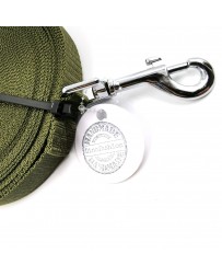Vodítko DINOFASHION stopovacie ploché khaki 15m/2cm