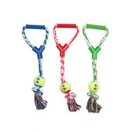 Hračka pes preťahovadlo 45x6x17cm, mix farieb