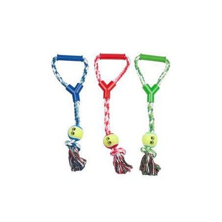 Hračka pes preťahovadlo 45x6x17cm, mix farieb