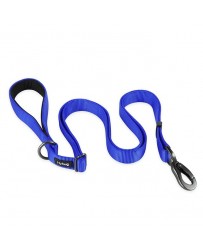 LuckyDogs Berry nylonové vodítko s vystuženým rukoväťou - modrá S - 1,5cm / 1,8m