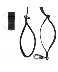 LuckyDogs Berry nylonové vodítko s vystuženým rukoväťou - modrá S - 1,5cm / 1,8m