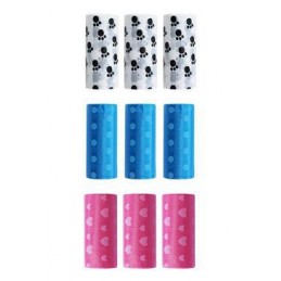 Sáčky na psie exkrementy s potlačou 32x23cm 3x15ks