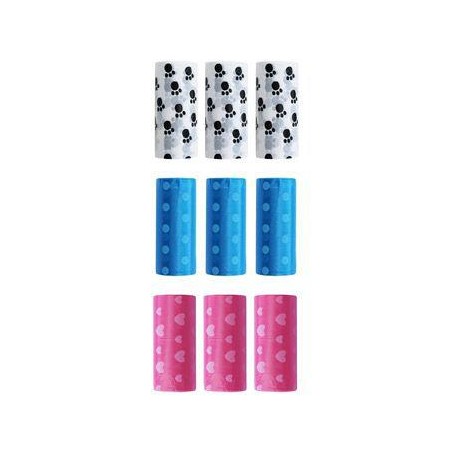 Sáčky na psie exkrementy s potlačou 32x23cm 3x15ks