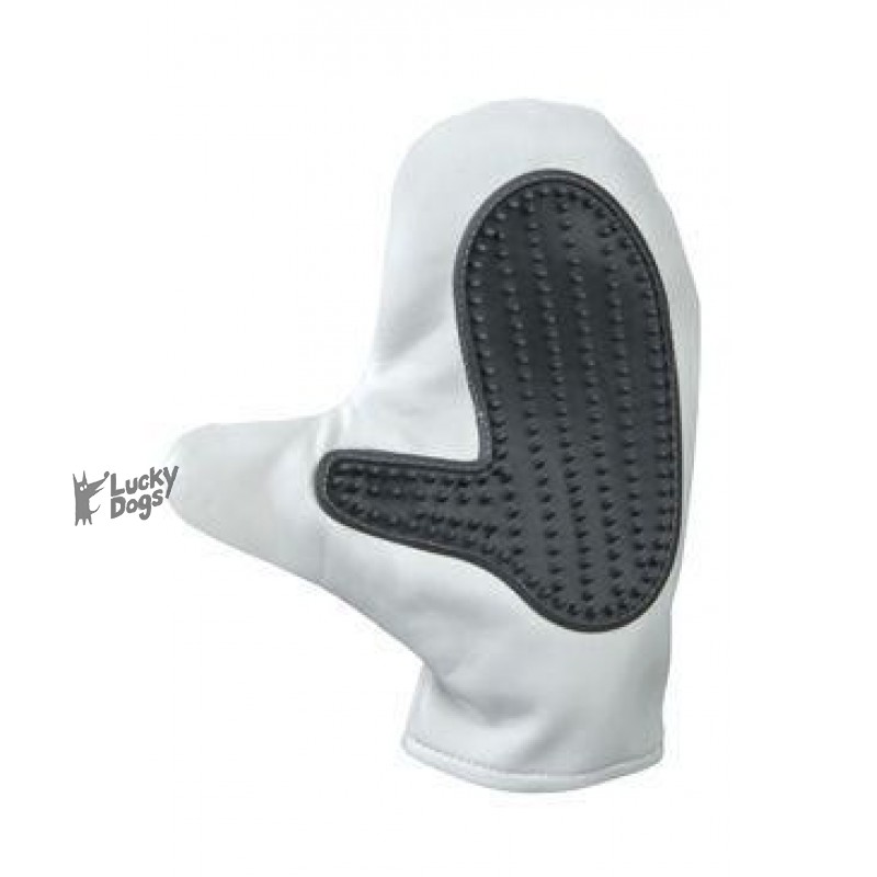 Rukavice vyčesávacia koženka s gumou Trixie 1ks