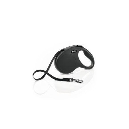 Vodítko FLEXI Classic NEW M pásik 5m / 25kg čierna