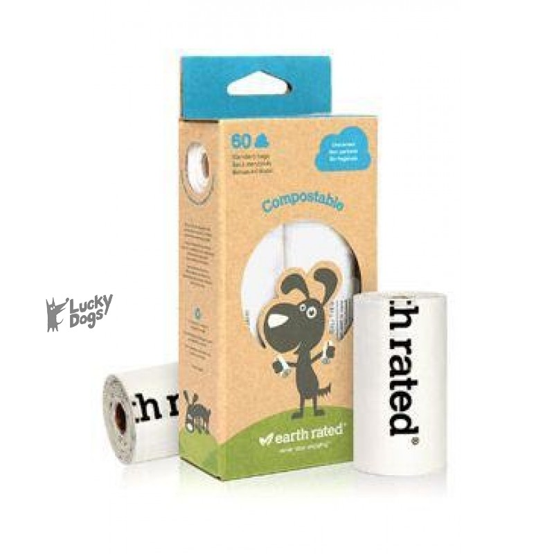 Sáčky na psie exkrementy ER kompostovateľné 4 role