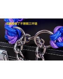 LuckyDogs Fila vodiace set - čierna modrá S 25-30cm