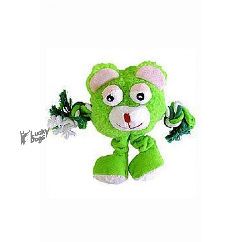 Hračka pes Monster Friend zelený plyš 21cm