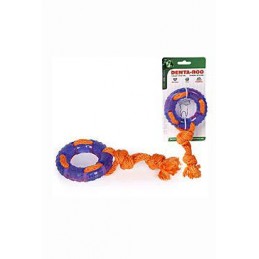 Hračka pes Denta Roo Záchranný kruh 22cm / 9,5cm