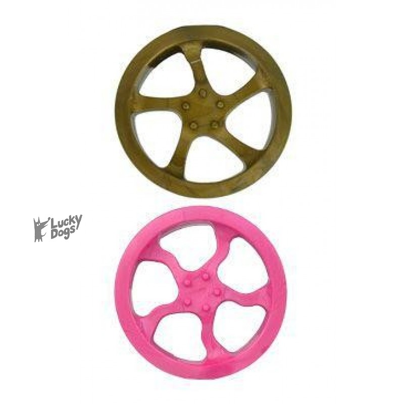 Hračka pes Disk ALU aport plávacie vanila. veľký SP