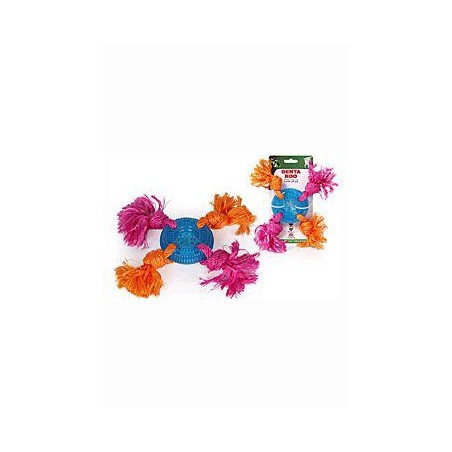 Hračka pes Denta Roo Disk sa 4 uzly 24cm / 8cm