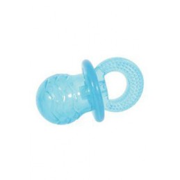Hračka pes cumlík TPR POP Pacifier 7cm tyrkysová Zolux
