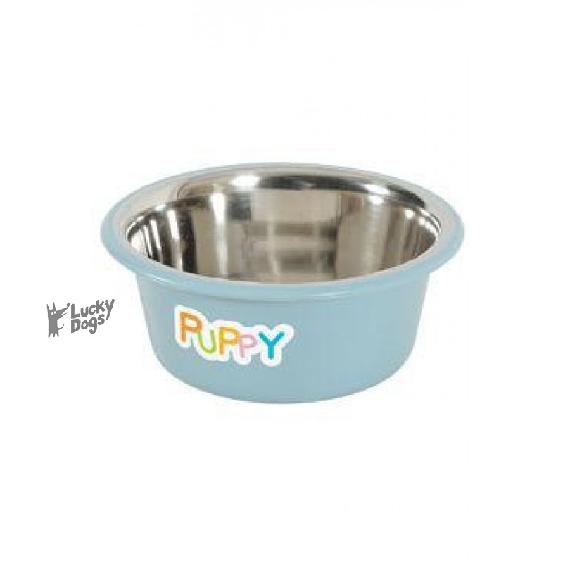 Miska nerez protisklz pes PUPPY 850ml modrá Zolux