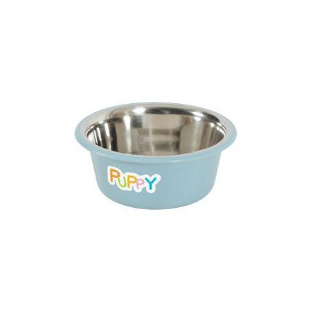 Miska nerez protisklz pes PUPPY 850ml modrá Zolux