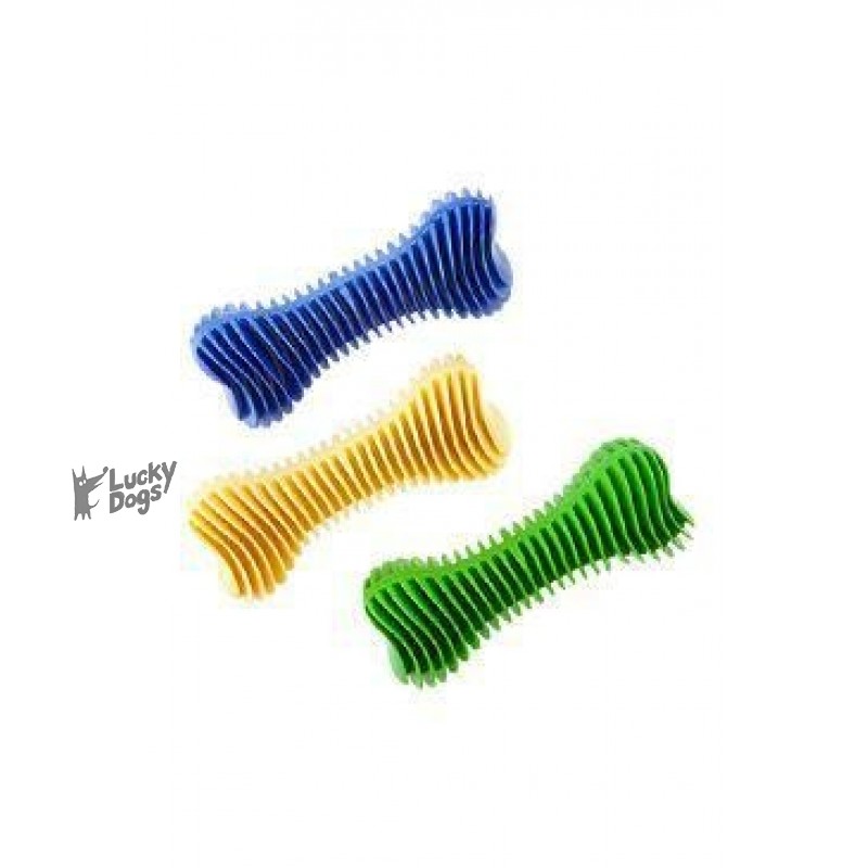 Hračka pes Kosť Dentálna rebrovaná plávacie 18cm SP