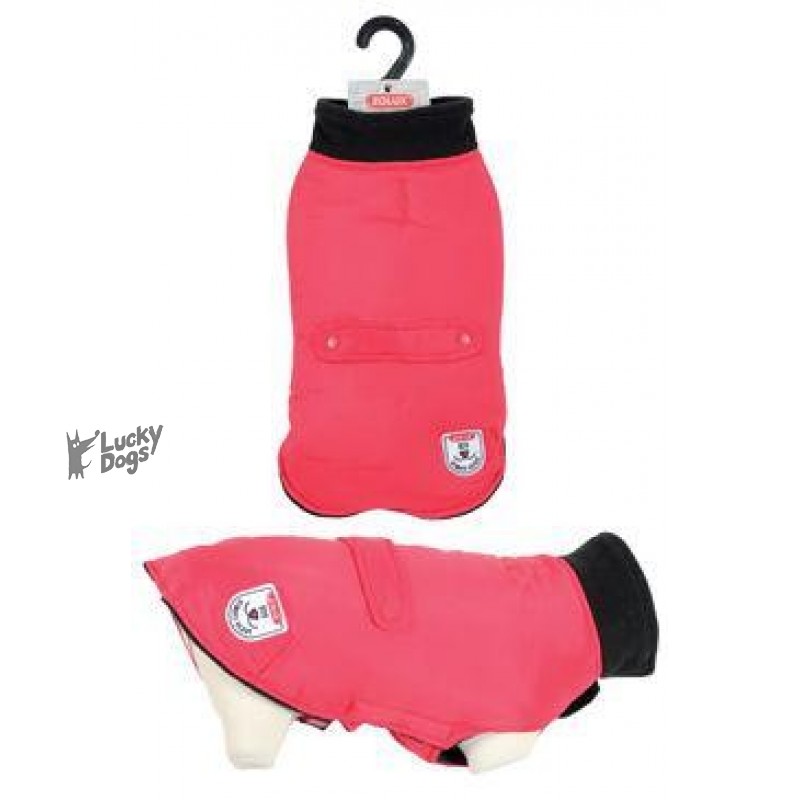 Oblek vodeodolný pre psov RIVER červená 25cm Zolux
