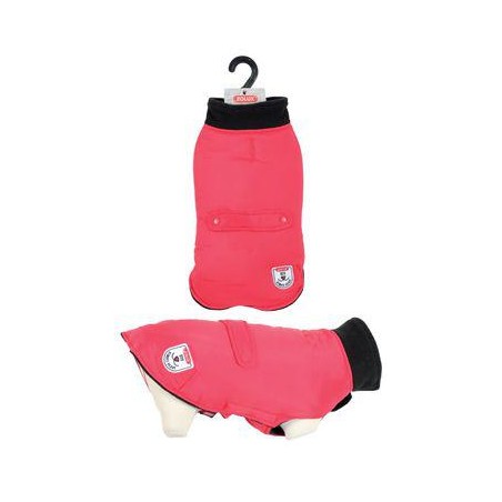 Oblek vodeodolný pre psov RIVER červená 25cm Zolux