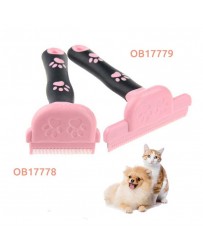 Odstraňovač podsady a uvoľnenej srsti - S / Short hair ružový