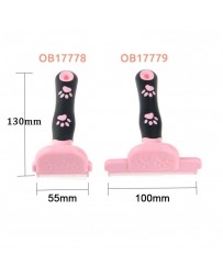 Odstraňovač podsady a uvoľnenej srsti - S / Short hair ružový