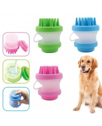 Dávkovacie kefa na kúpeľ modrý