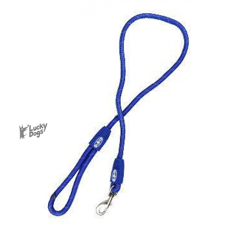 Vodítko BUSTER Reflective lanové 120cm/8mm modré