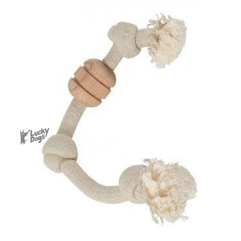 Hračka pes Preťahovadlo WILD Mix 3 uzly Zolux