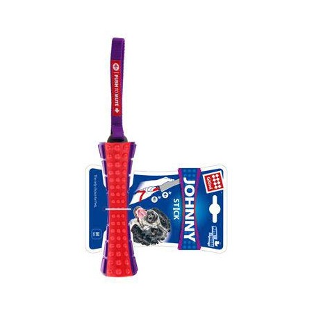 Hračka pes GiGwi Johnny Stick aport zvukový červ/purp