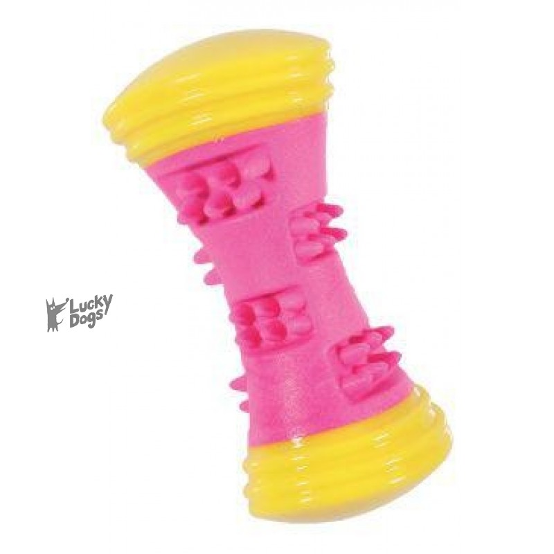 Hračka pes TPR SUNSET činka 16cm ružová Zolux