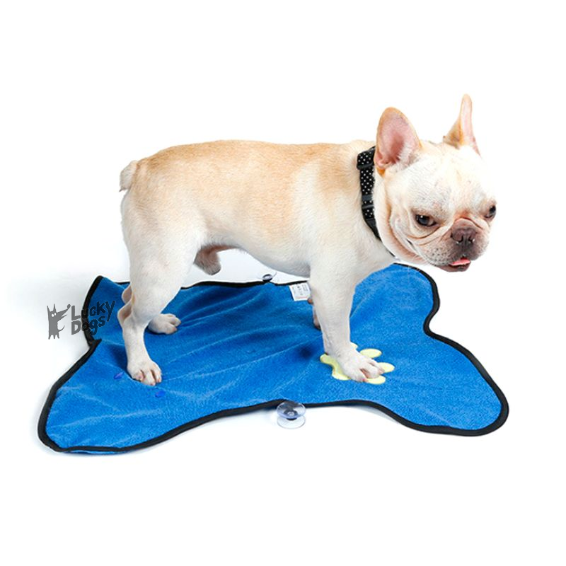 Uterák s kapucňou modrý