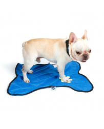 Uterák s kapucňou modrý