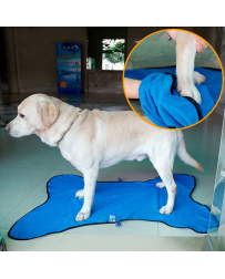 Uterák s kapucňou modrý