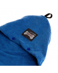 Uterák s kapucňou modrý