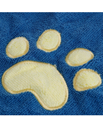 Uterák s kapucňou modrý